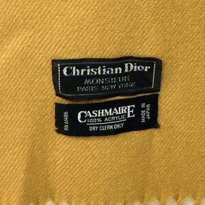 Christian Dior Tan Scarf Vintage